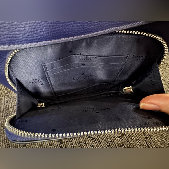 Kate Spade Madison Flap Backpack Parisian Navy Leather Bag KC428 NWOT - Picture 10 of 16